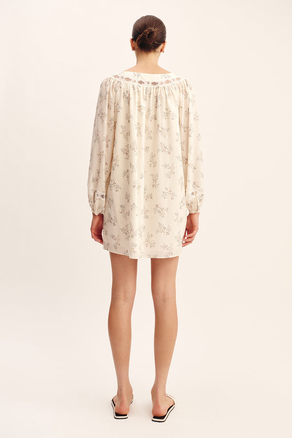 ELODIE DRESS - BLUE BLOOMS