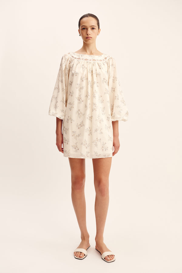 ELODIE DRESS - BLUE BLOOMS