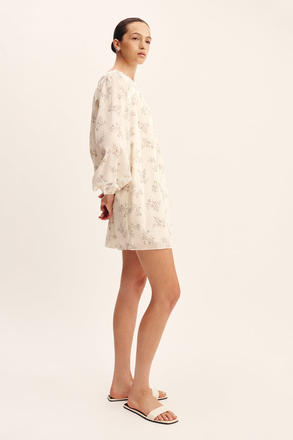 ELODIE DRESS - BLUE BLOOMS