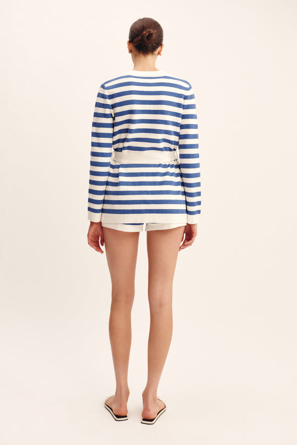ARI CARDIGAN - BLUE STRIPE