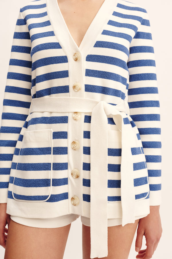 ARI CARDIGAN - BLUE STRIPE