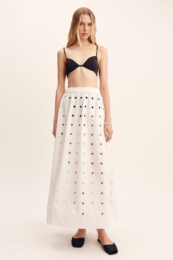 PEGGY SKIRT - VINTAGE WHITE