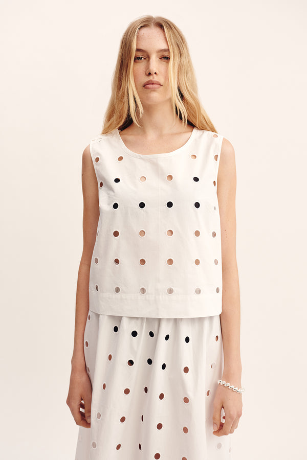 PEGGY TOP - VINTAGE WHITE