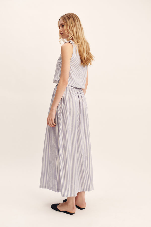 OSCAR SKIRT - BLUE STRIPE