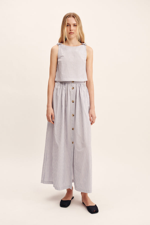OSCAR SKIRT - BLUE STRIPE
