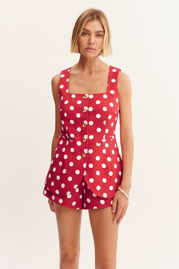 LUCILLE GILET - POLKA DOT