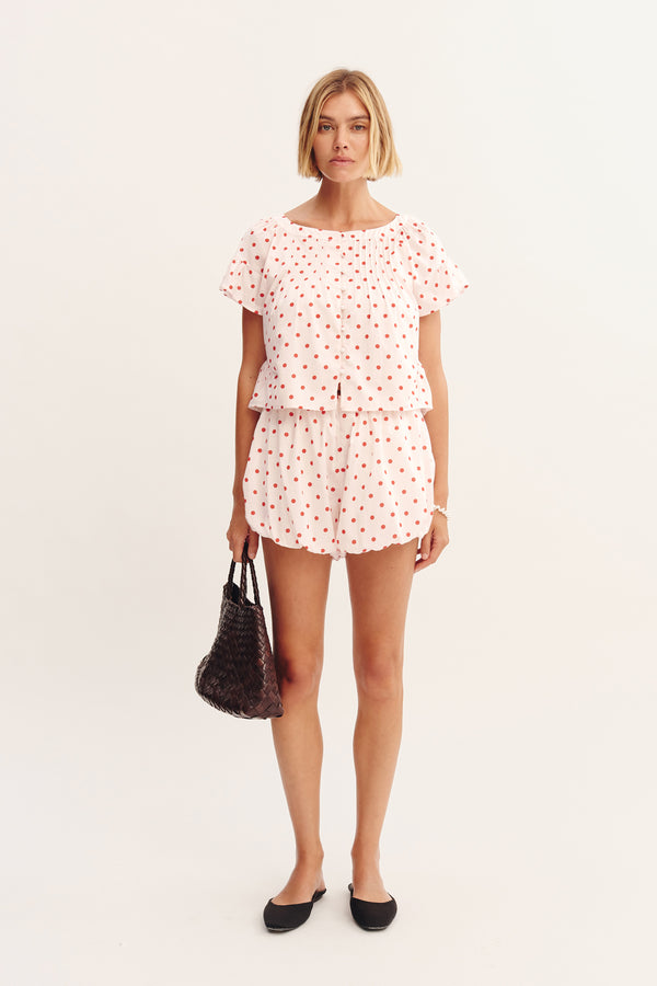PALOMA BLOUSE - PETITE POLKA DOT