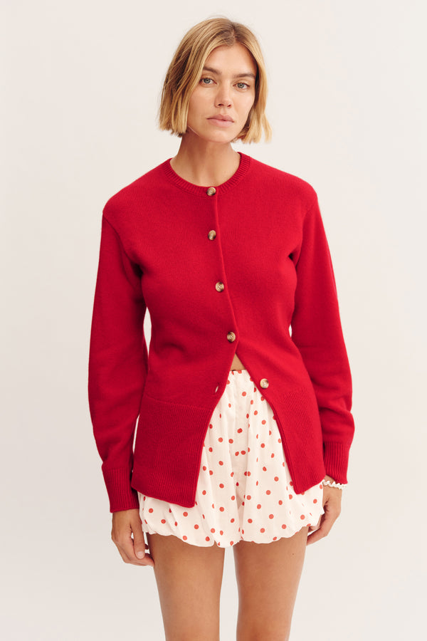 TERESA CARDIGAN - STRAWBERRY