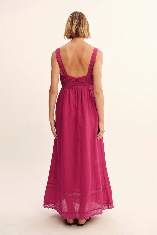 GRACE SHIFT DRESS - DRAGON FRUIT