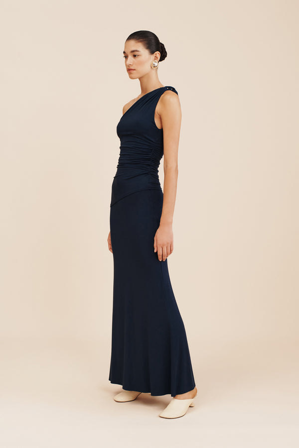SASHA ONE SHOULDER TOP - ROYAL BLUE