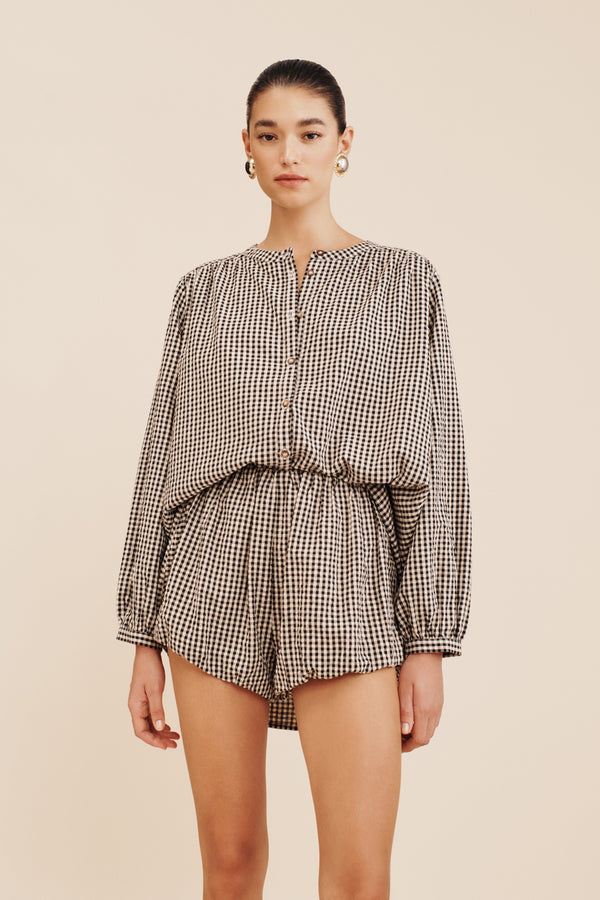 AURELIA SHORT - GINGHAM