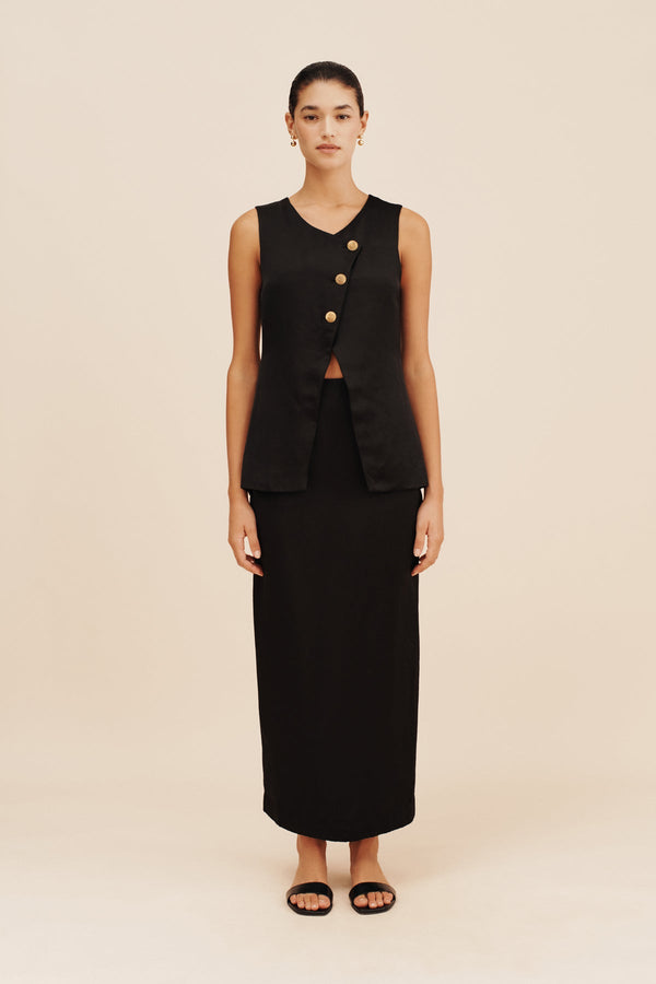 GIGI GILET - BLACK