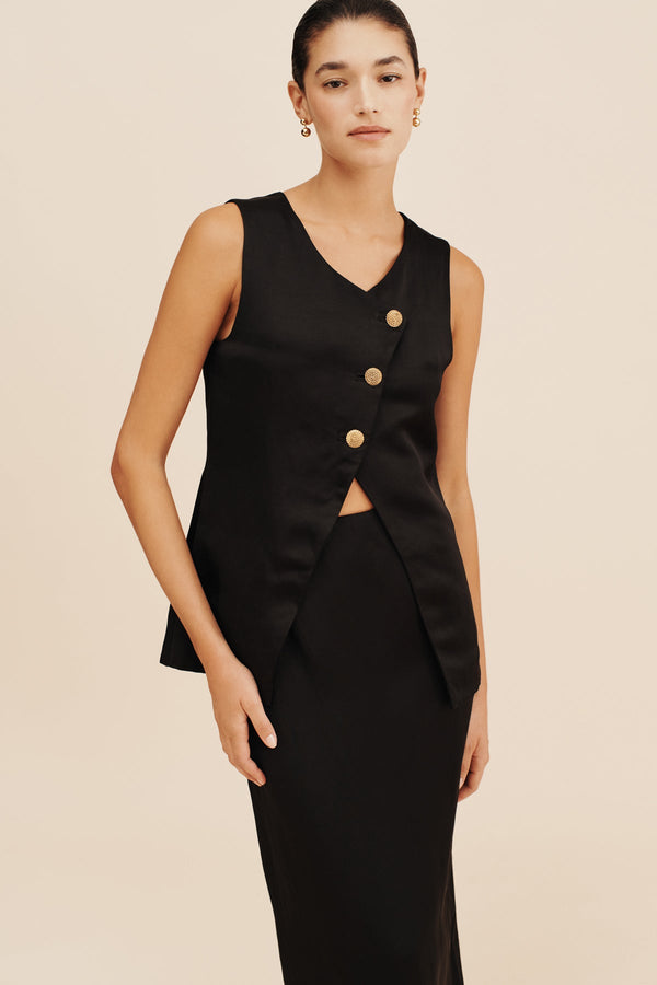 GIGI GILET - BLACK