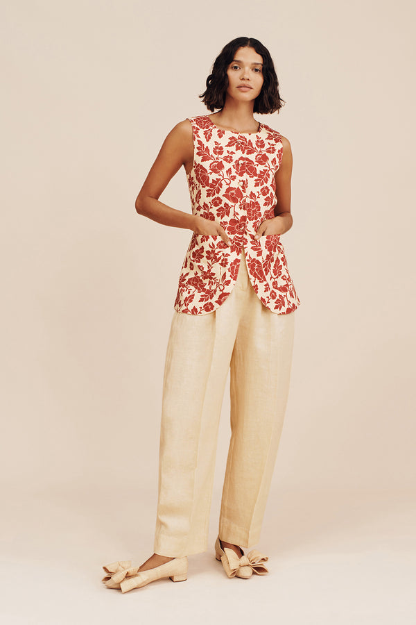 RIO TROUSER - DUSTY CITRON