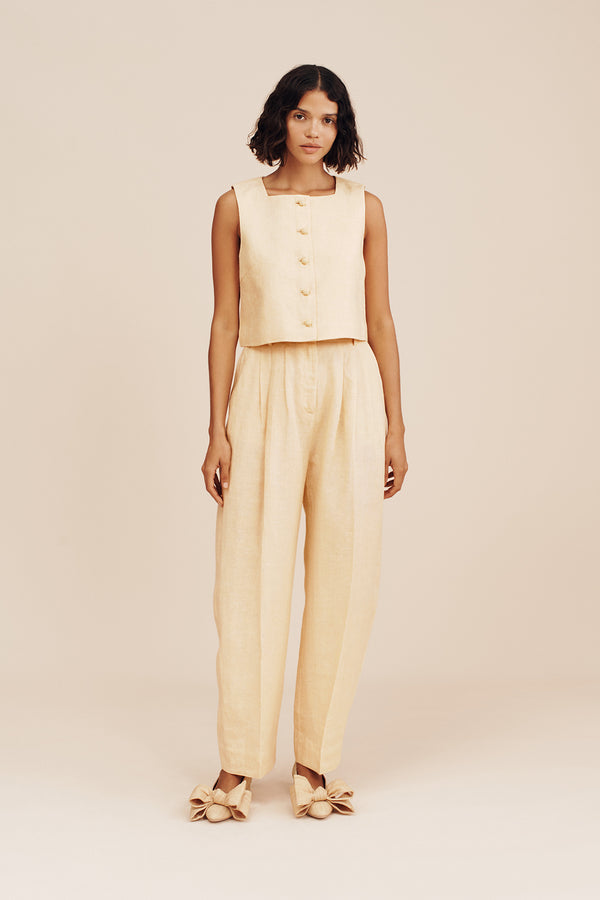 RIO TROUSER - DUSTY CITRON