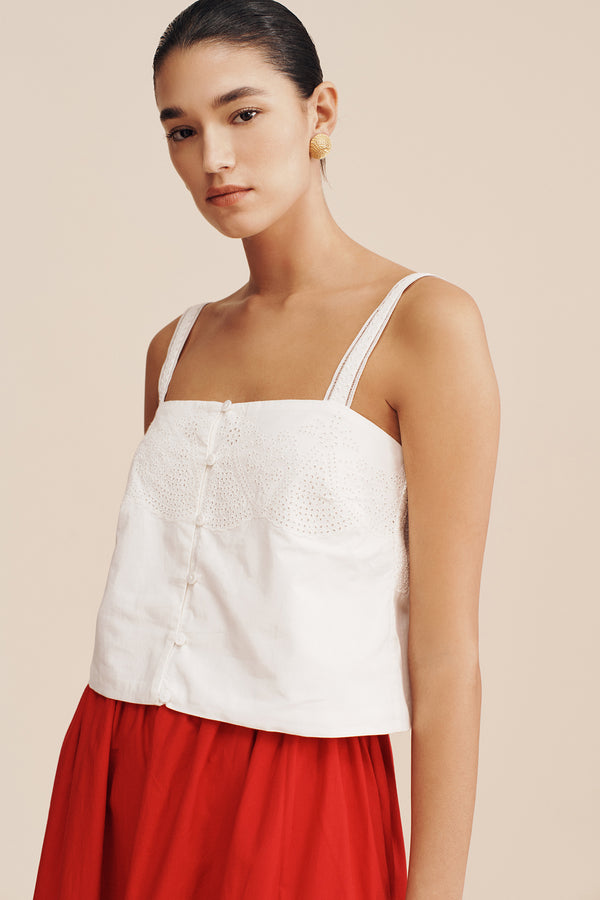 BERYL CAMI - VINTAGE WHITE