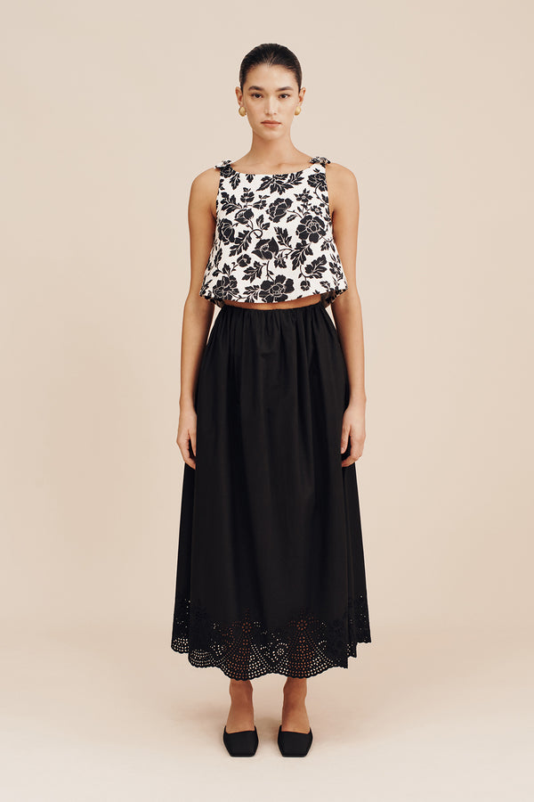 ROMEO TOP - NOIR BLOOM