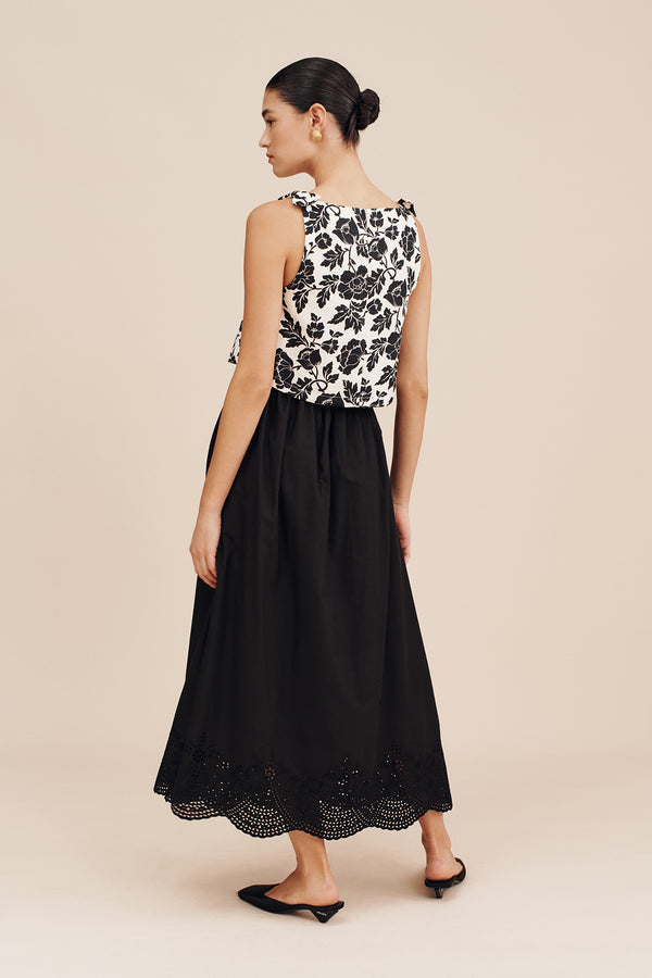 ROMEO TOP - NOIR BLOOM
