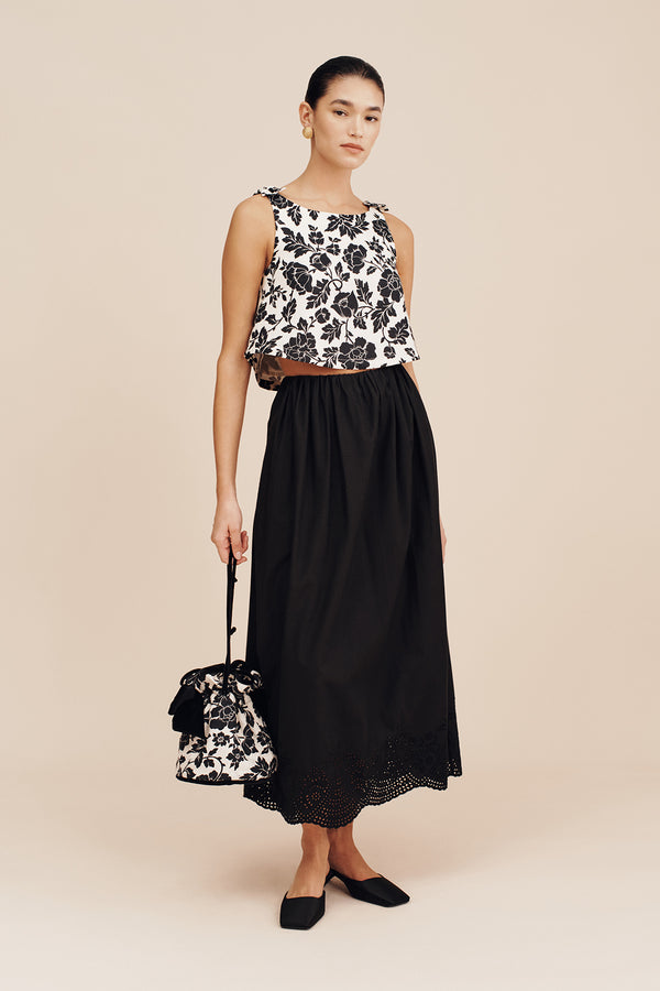 ROMEO TOP - NOIR BLOOM