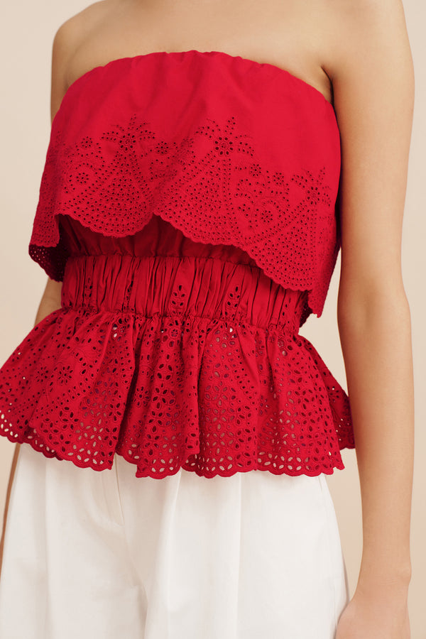 BERYL TOP - RUBY