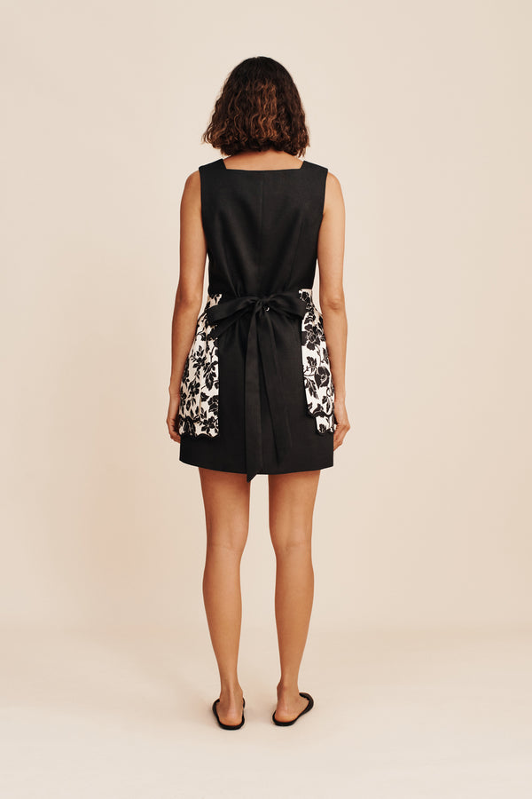 ROMEO APRON - NOIR BLOOM