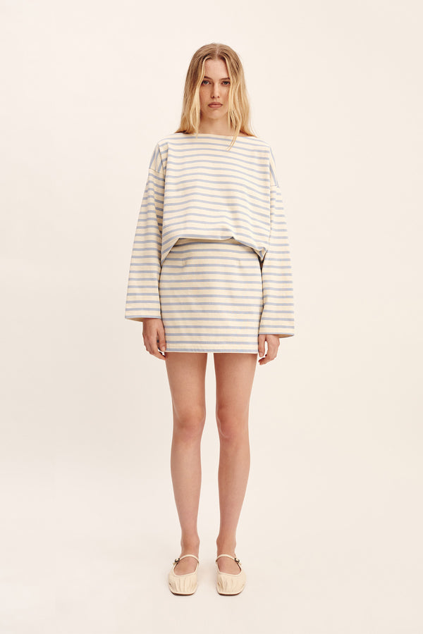 SEDGEWICK SKIRT - SKY STRIPE