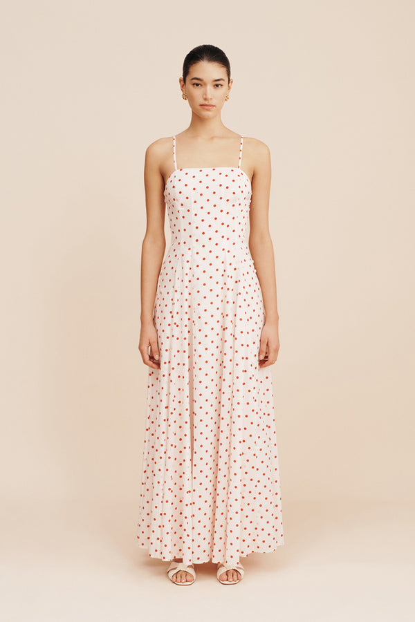 PALOMA MAXI DRESS - PETITE POLKA DOT
