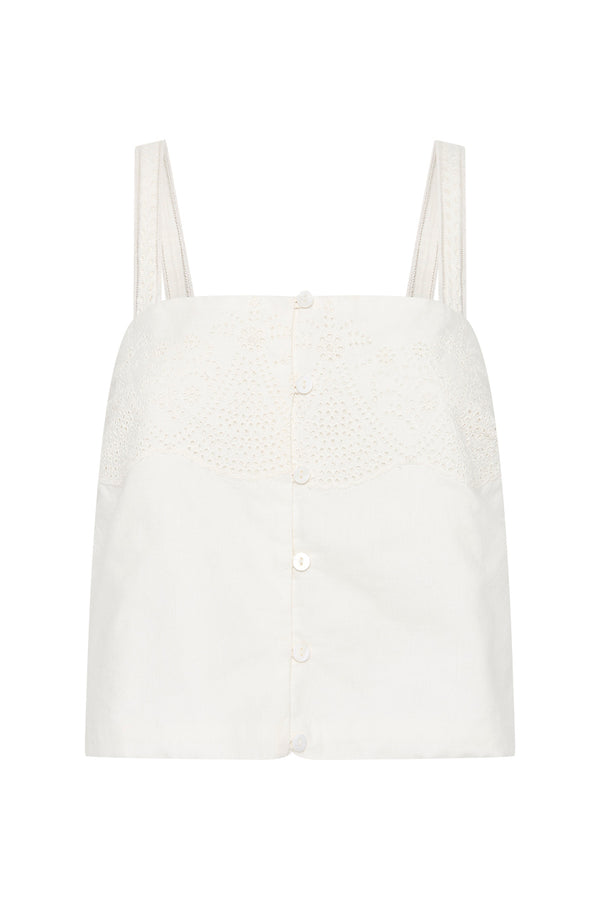 BERYL CAMI - VINTAGE WHITE