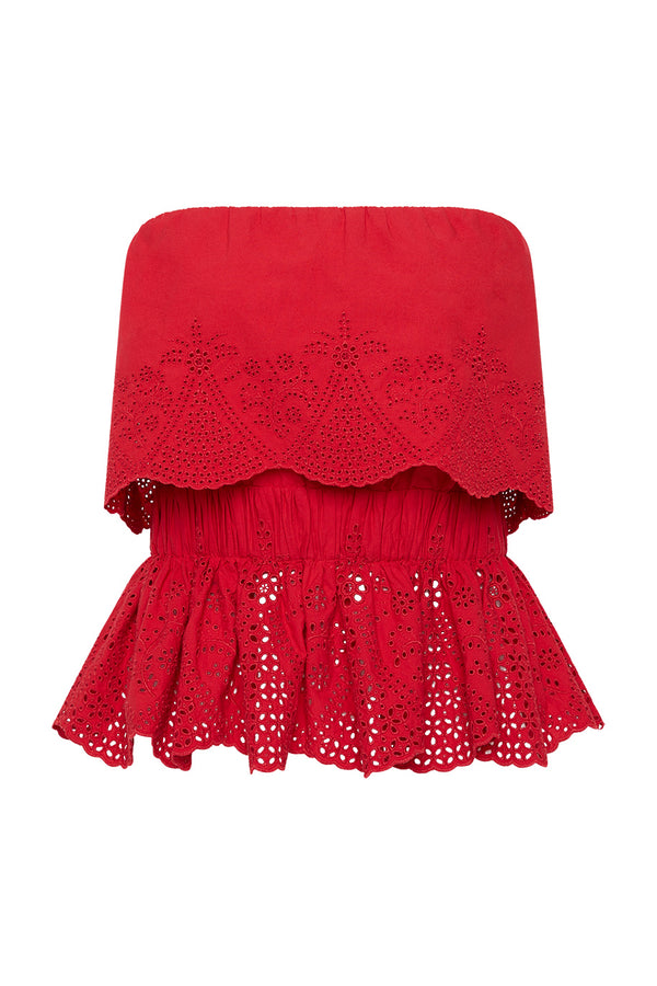 BERYL TOP - RUBY