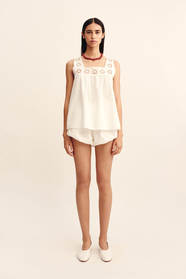 CECILIA TOP - VINTAGE WHITE