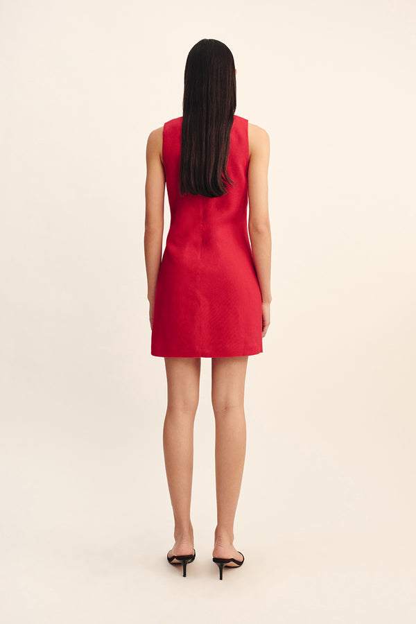 ELLEN MINI DRESS - RED