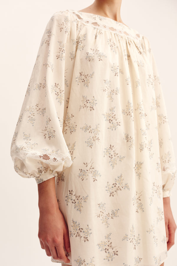 ELODIE DRESS - BLUE BLOOMS