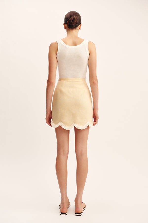 ESSIE MINI SKIRT - DUSTY CITRON
