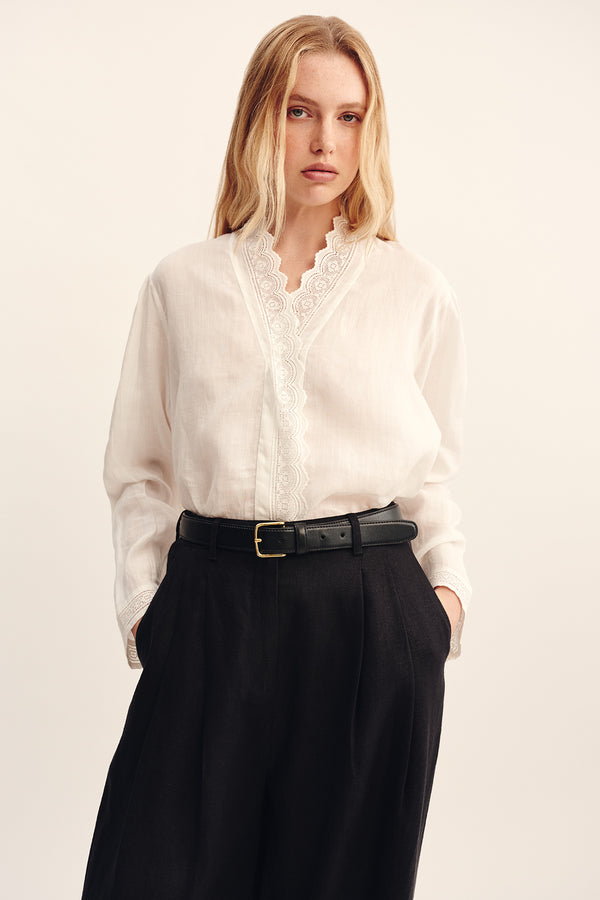 GRACE SHIRT - VINTAGE WHITE