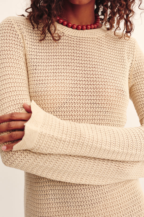 LENNON MINI DRESS - BEIGE