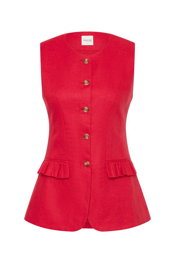 MATILDA GILET - RED