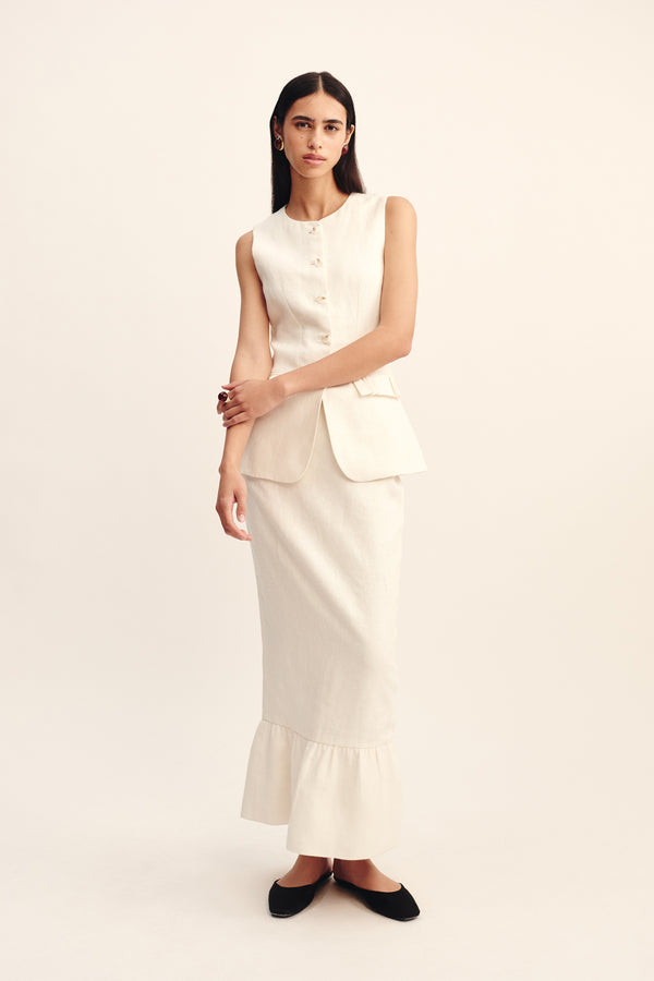 MATILDA GILET - CREAM