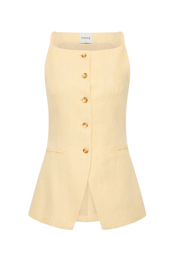 NANCY GILET - DUSTY CITRON