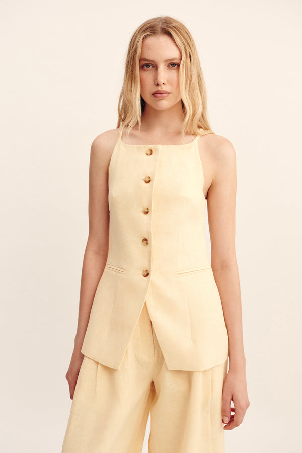 NANCY GILET - DUSTY CITRON