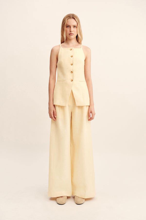 PARKER TROUSER - DUSTY CITRON