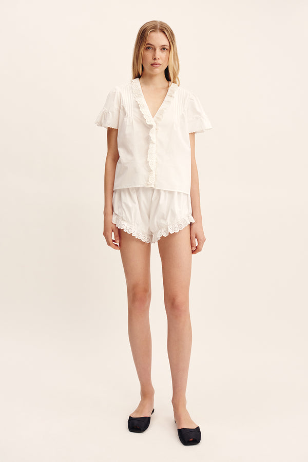 EZRA BLOUSE - VINTAGE WHITE