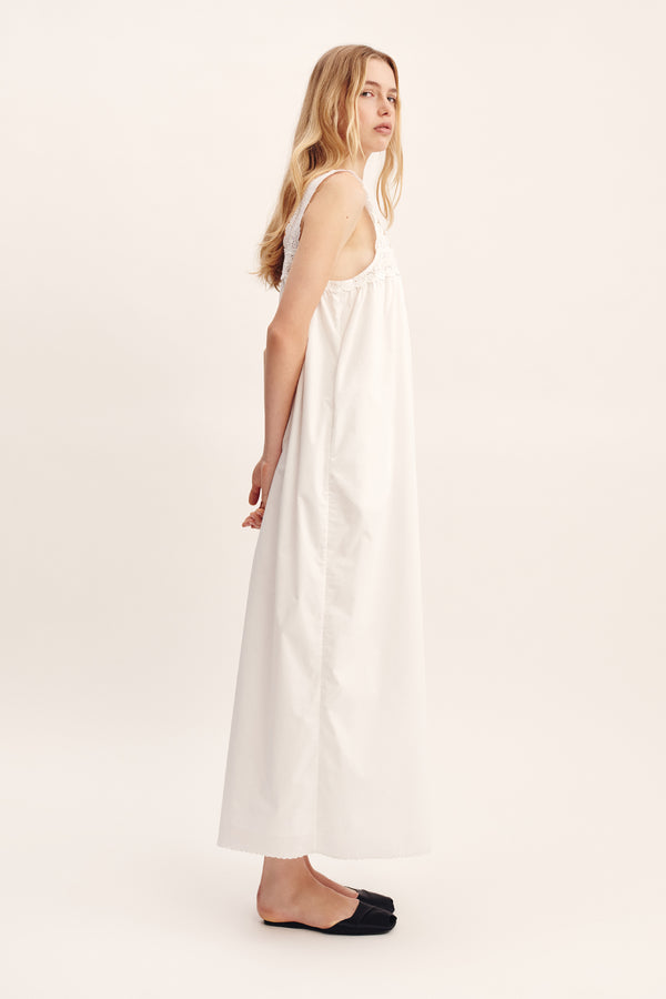 EZRA DRESS - VINTAGE WHITE