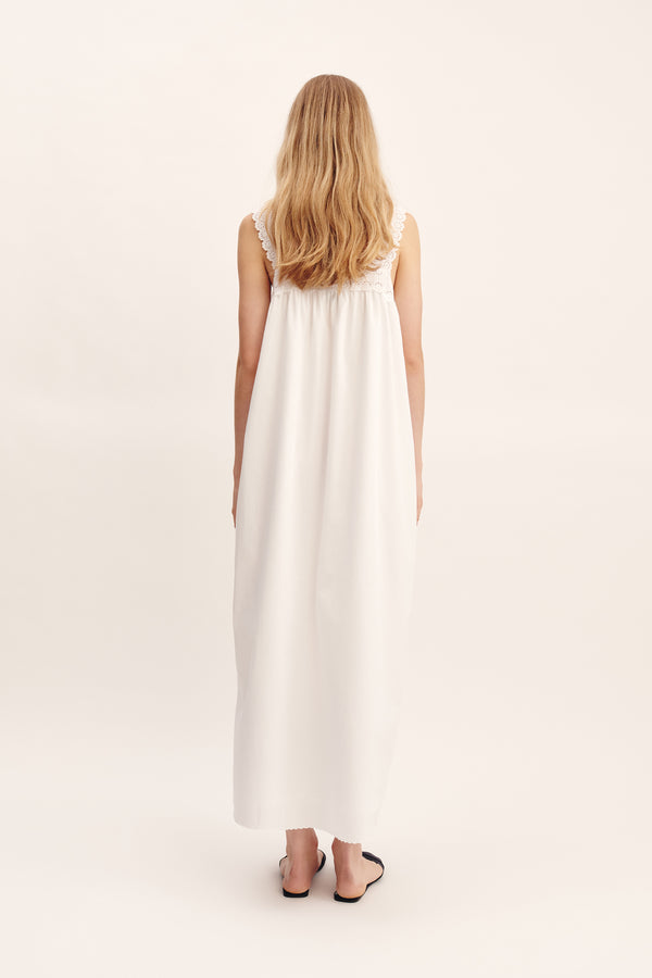 EZRA DRESS - VINTAGE WHITE