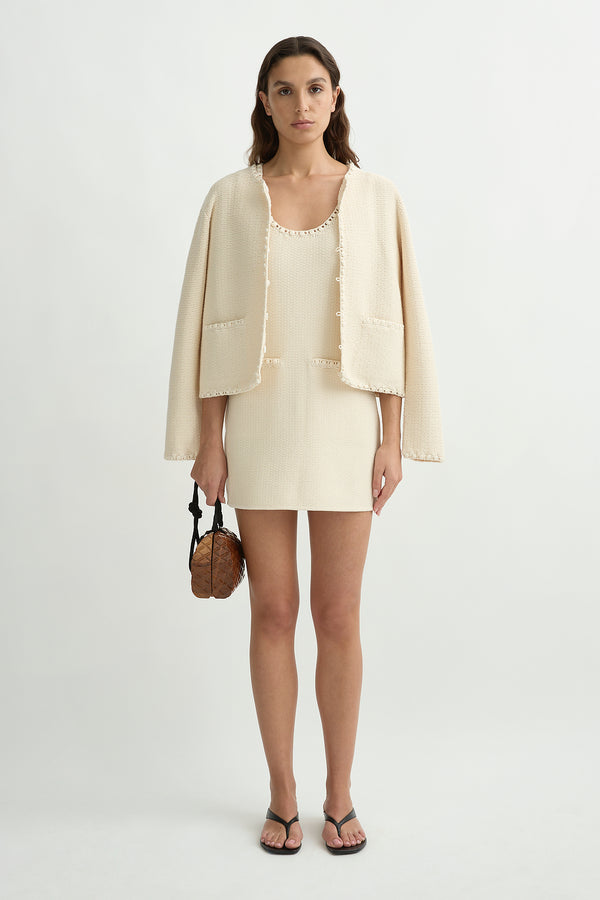 HARLAN MINI DRESS - CREAM