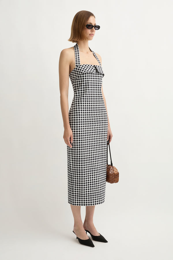 CHIARA DRESS - BLACK/WHITE