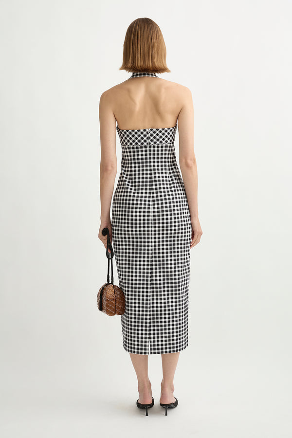 CHIARA DRESS - BLACK/WHITE