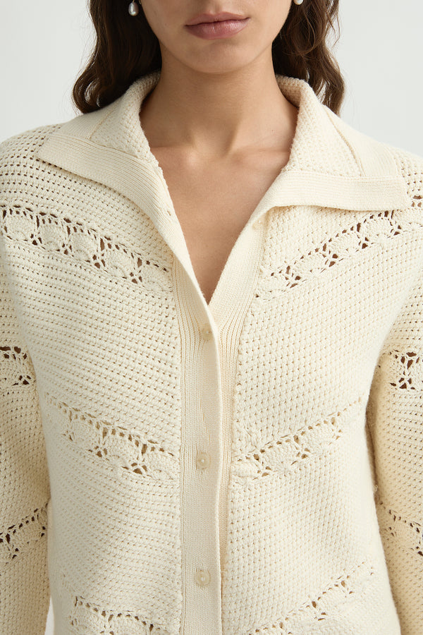 DYLAN CARDIGAN - PEARL