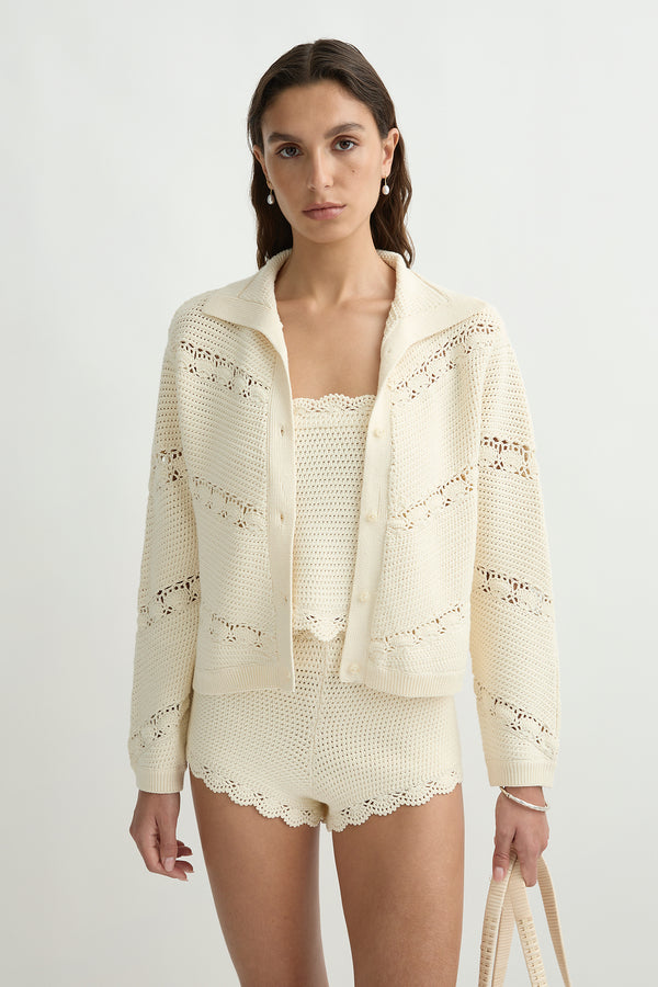 DYLAN CARDIGAN - PEARL
