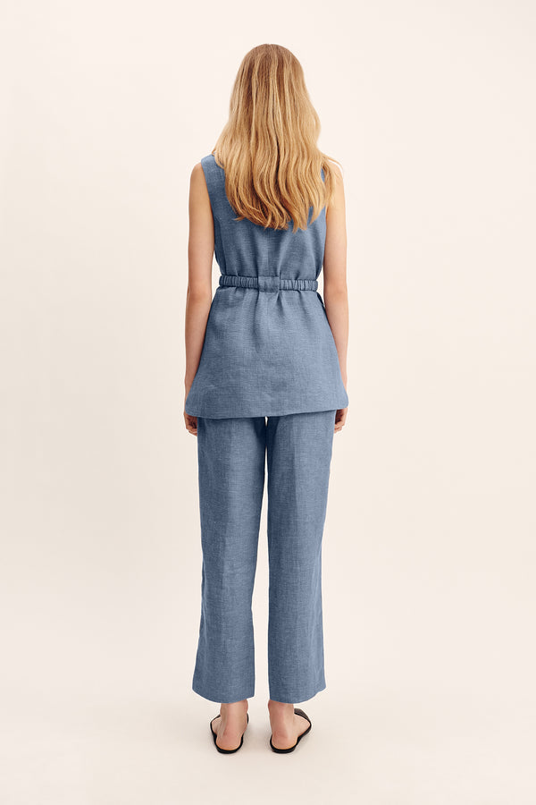THEA TUNIC - STEEL BLUE