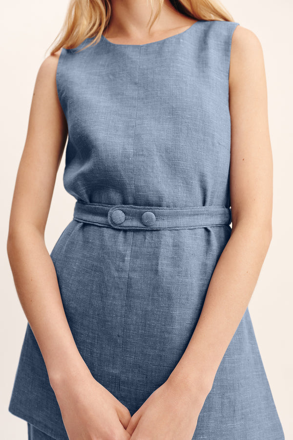 THEA TUNIC - STEEL BLUE